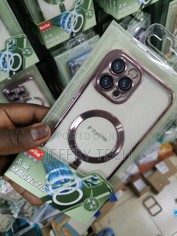 iPhone 12 Pro Max Magnetic Magsafe Case Ring Stand Glass Le - thumbnail 3