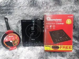Ramtons Induction Cooker +Free Non Stick 24 Cm Pan Inside