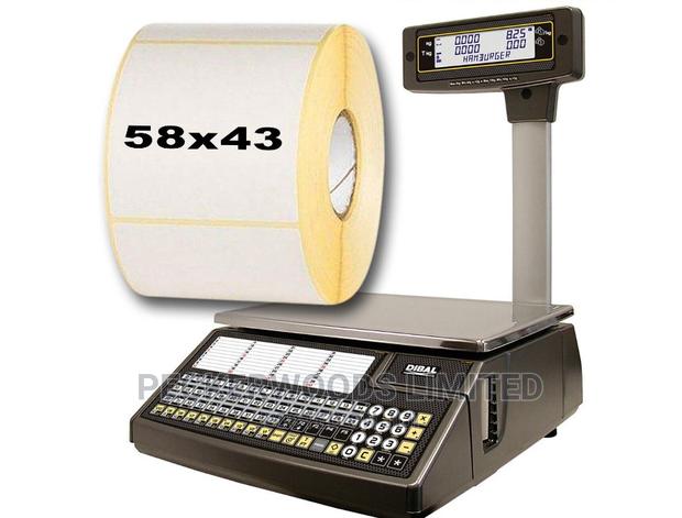 Self Adhesive 58*43 Clear Printing Thermal Labels