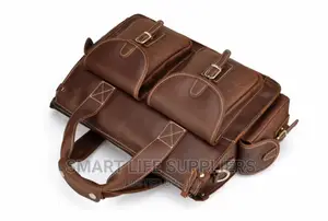14′′ Natural Crazy Horse Leather Hand and Cross Body Bag