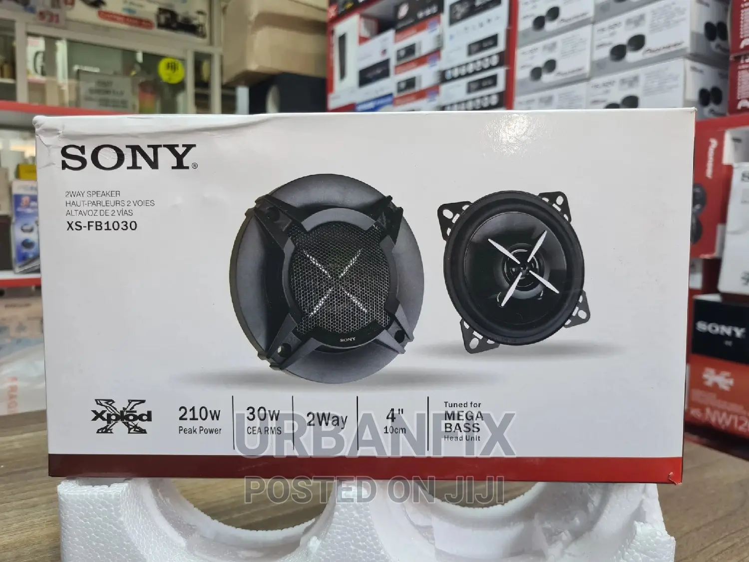 Sony 210 Watts 4 Inch Midrange Speakers- A Pair