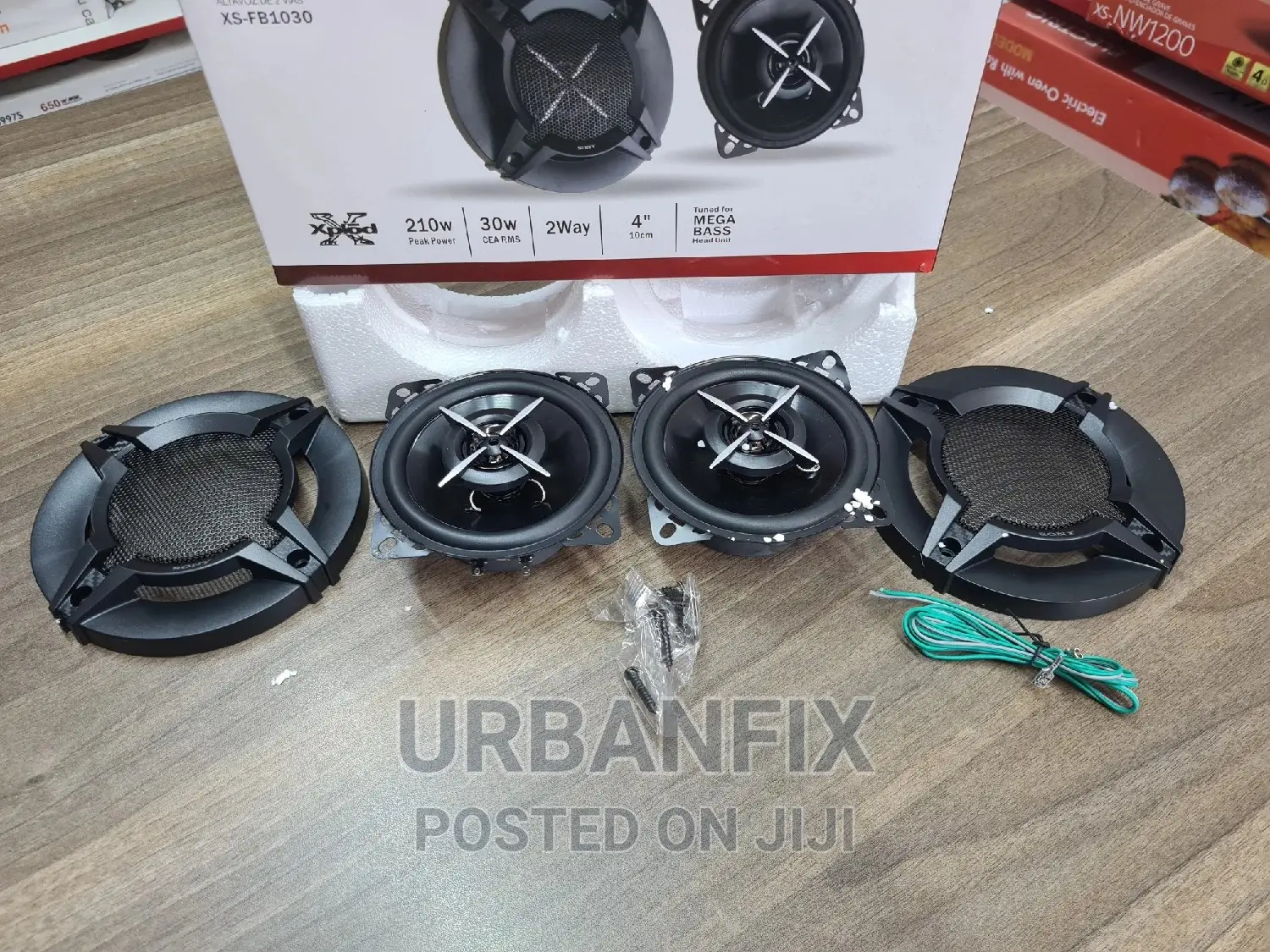 Sony 210 Watts 4 Inch Midrange Speakers- A Pair