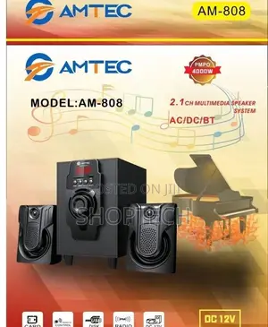 Amtec Am-808 2.1ch Multimedia Speaker