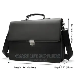 Executive Premium Leather Briefcase Shoulder Bag