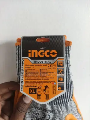 Ingco Cut Resistant Gloves Heavy Duty Polyester Shell Gloves