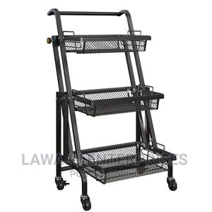 Three Layer Foldable Metallic Rack For - thumbnail 2