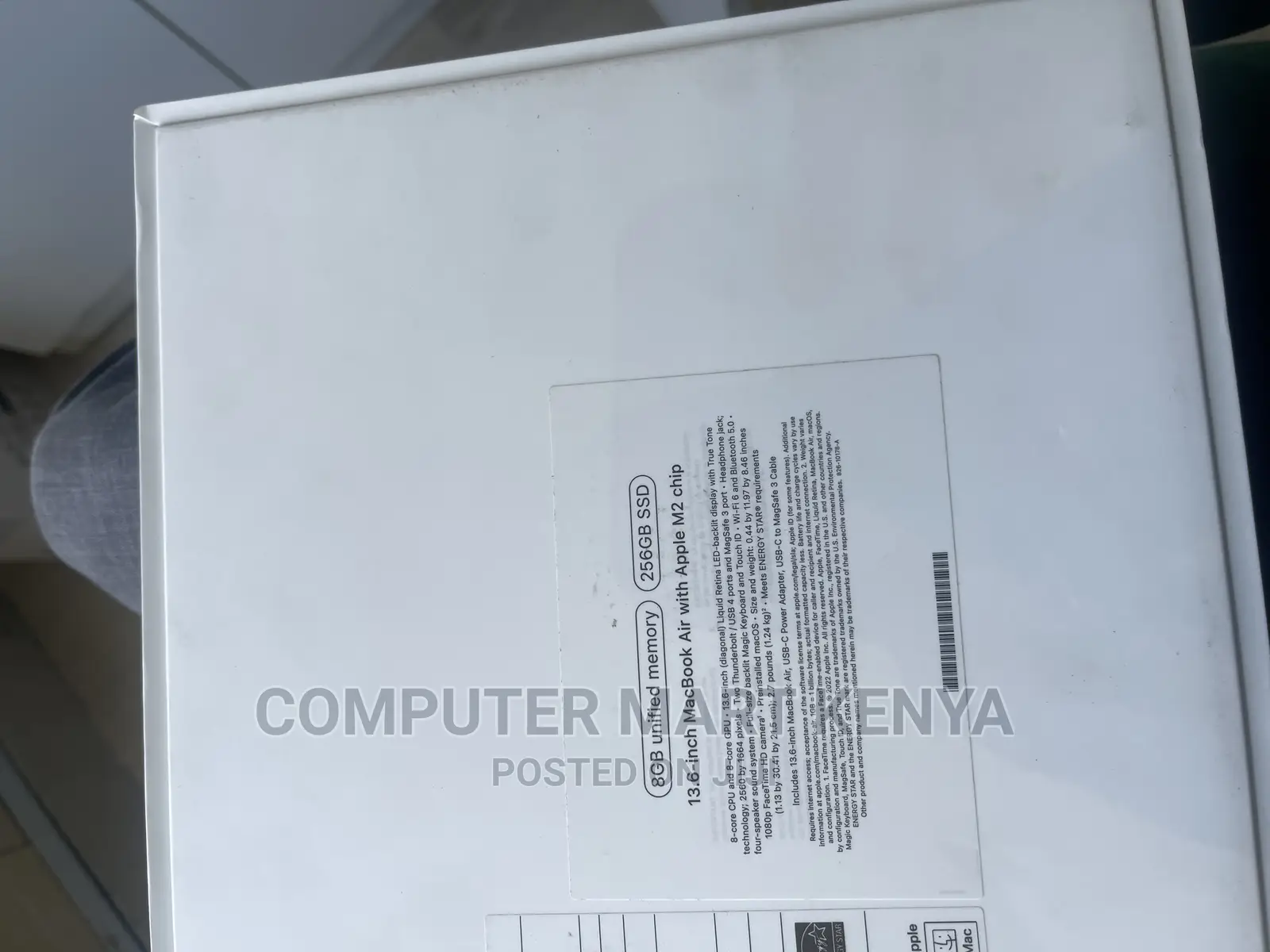 New Laptop Apple MacBook Air 8GB Apple M2 SSD 256GB