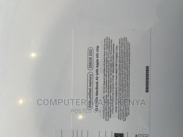 New Laptop Apple MacBook Air 8GB Apple M2 SSD 256GB - thumbnail 3