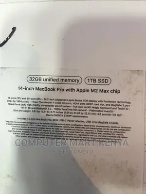New Apple MacBook Pro 2023 M2 16-Inch 32GB Apple M2 Ultra SSD 1T