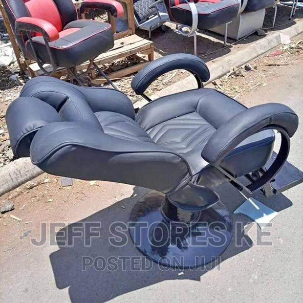 Adjustable Local Black Barber Chair - main view