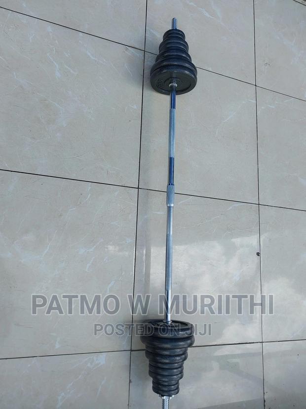 50kgs Dumbbell Set and Barbel - main view