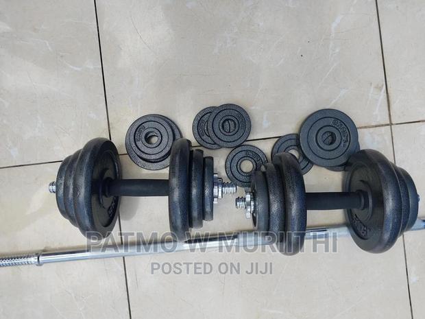 50kgs Weights Set Dumbbells/Barbell With Portable Case