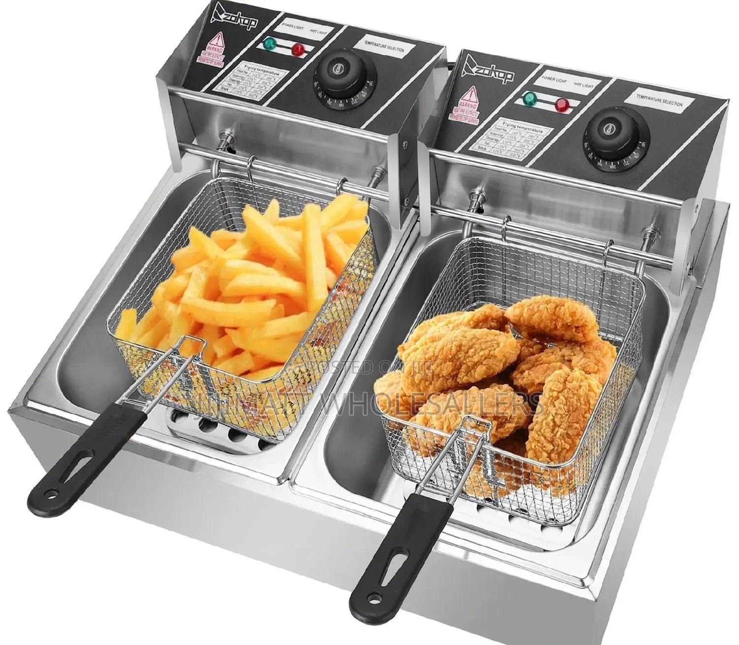 Wngreat 12litre Double Deep Fryer 5000watts