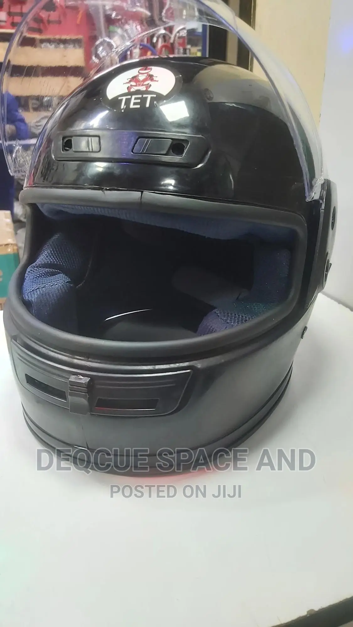 Black TET Full Motorcycle Helmets in Nairobi Central Vehicle Parts