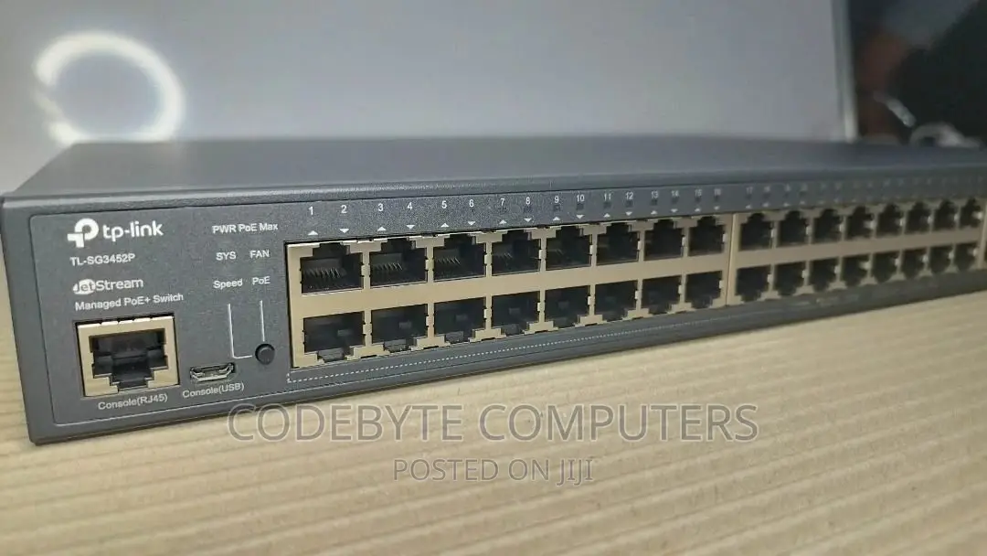 Tp-link 52-port Gigabit Switch With 48-port Poe+ Tl-sg3452p