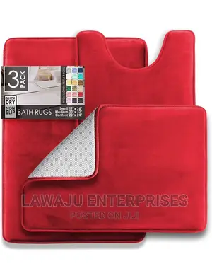 Memory Foam Bath Mat Set for Bathroom