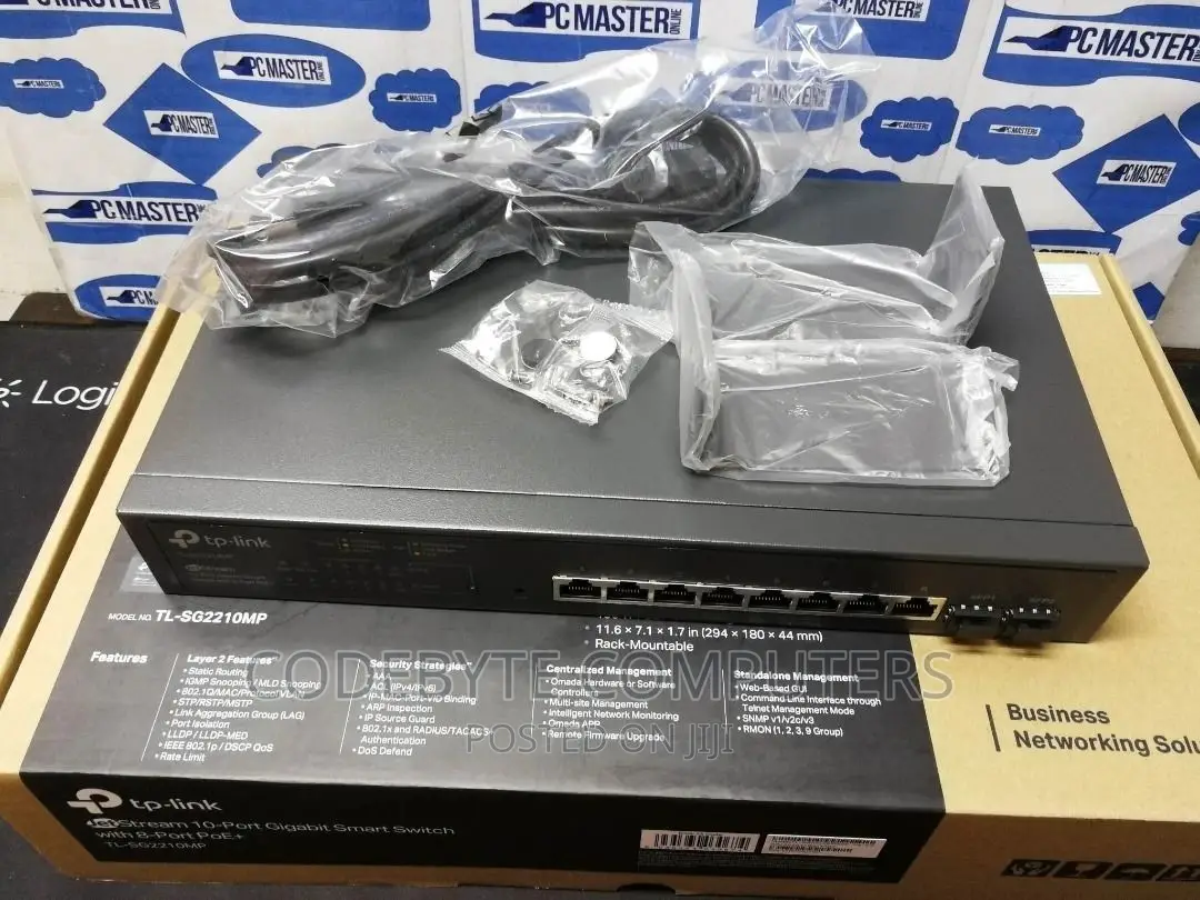 Jetstream 10-Port Gigabit Smart Switch With 8-Port Poe+