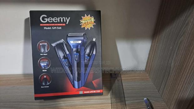 Geemy Rechargeable Hair Shaving Machine, Shaver- 3 In 1