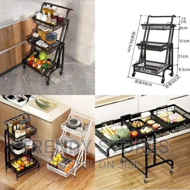 Three Layer Foldable Metallic Rack - main view