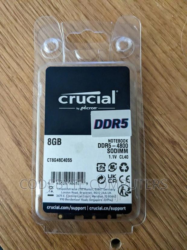 Crucial Laptop RAM DDR5 8GB 4800 - main view