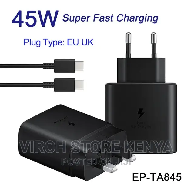 45W Samsung Galaxy S22 + Fast Charger 45 Watts Pd Adapter
