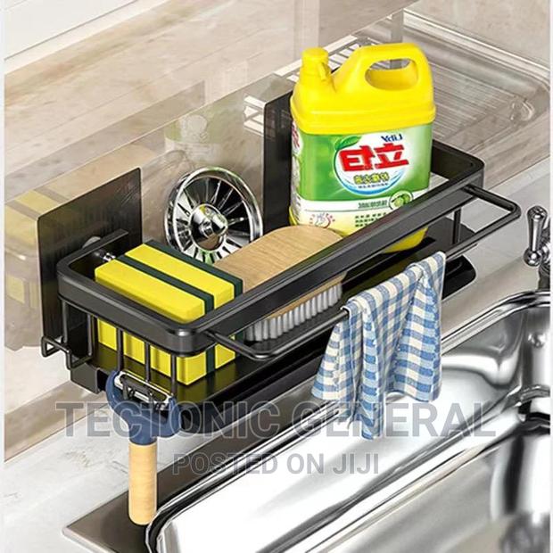 Space Aluminum Kitchen Storage Rack Sink Drain Rack - main view