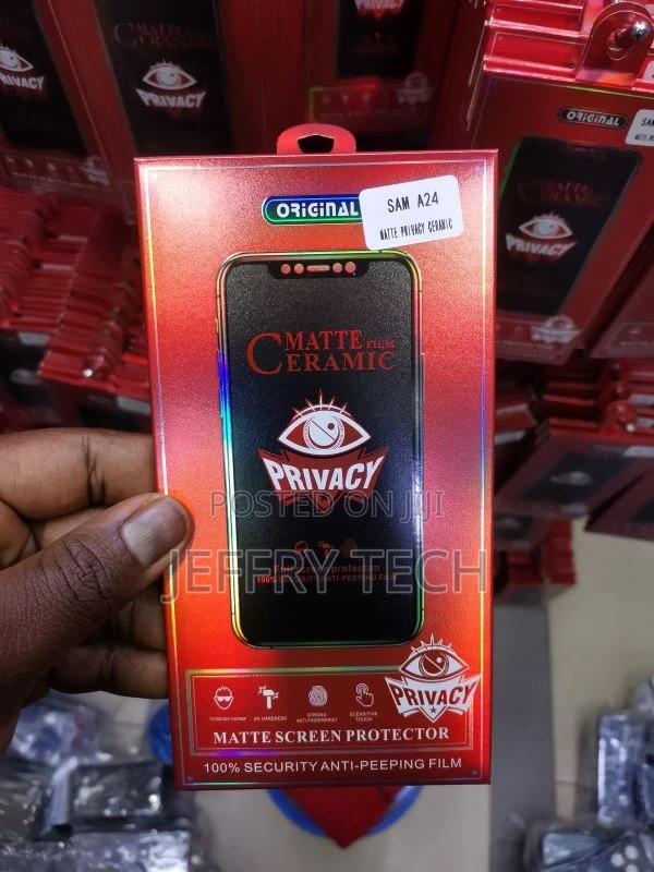 SAMSUNG A24 Ceramic Privacy Matte Anti Spy Screen Protector - main view