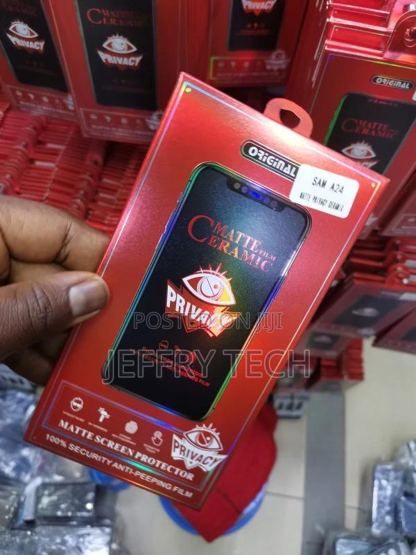 SAMSUNG A24 Ceramic Privacy Matte Anti Spy Screen Protector - thumbnail 3