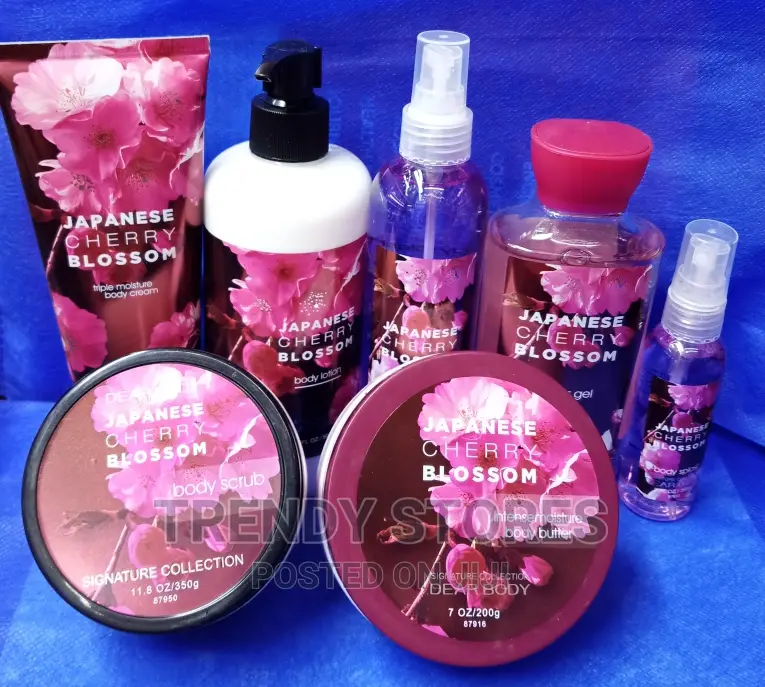 7in1 Japanese Cherry Blossom Body Care Scent Fragrance Set