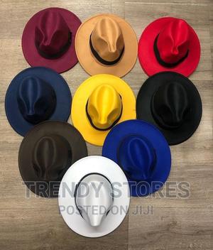 Wide Brim Unisex Fedora Hat - thumbnail 2