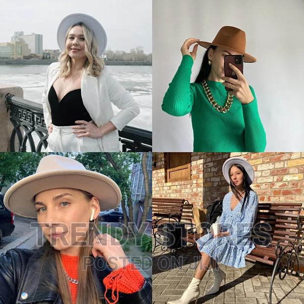 Wide Brim Unisex Fedora Hat - thumbnail 3