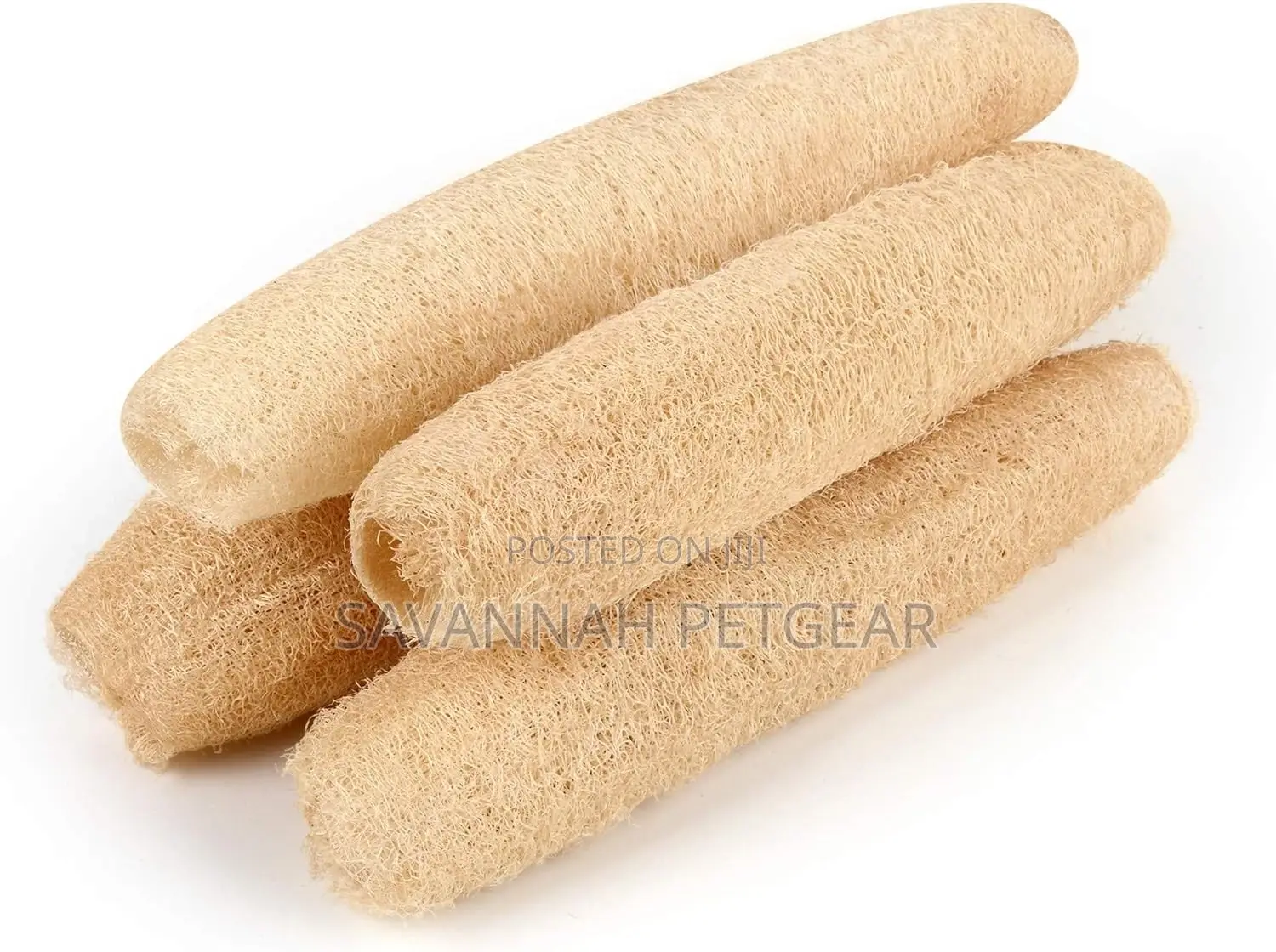 Natural Shower Loofah Sponges Large Whole Organic Luffa - 2 Pieces