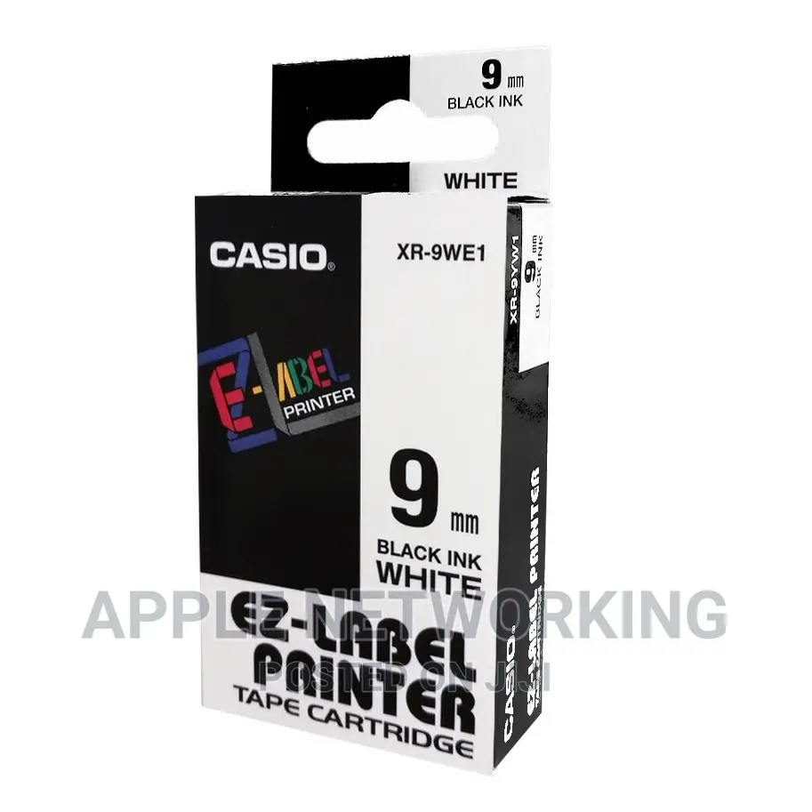 Casio Cartridge 9mm Black on White