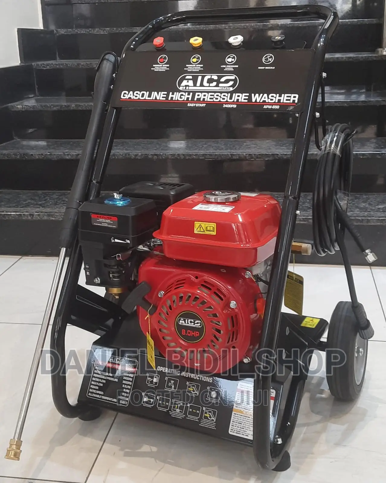 Apw850 Aico Japan Pressure Washer Petrol 3400psi 8hp Engine
