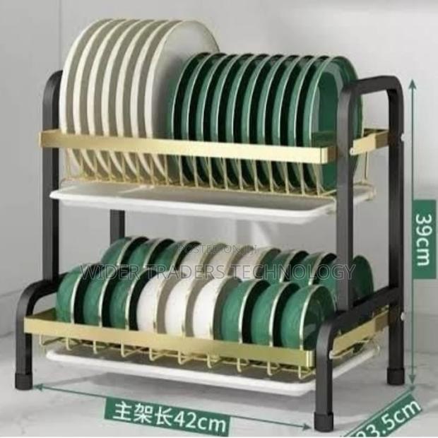 *2 Tier High Quality Carbon Steel Dish Rack*