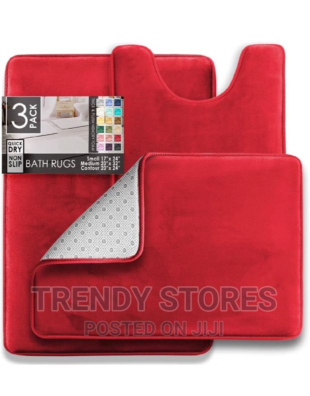 Memory Foam Bath Mat Set for Bathroom - thumbnail 3