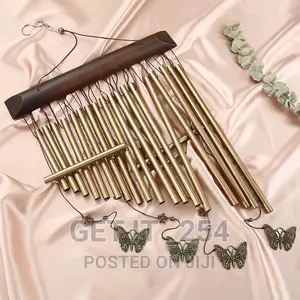 Butterfly Musical Harp Wind Chimes,Indoor Outdoor Metal