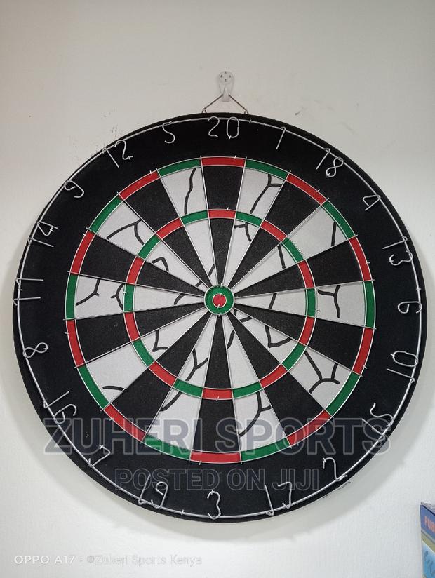 Double Sided Dart Board With Steel Darts