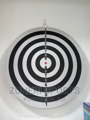 Double Sided Dart Board With Steel Darts