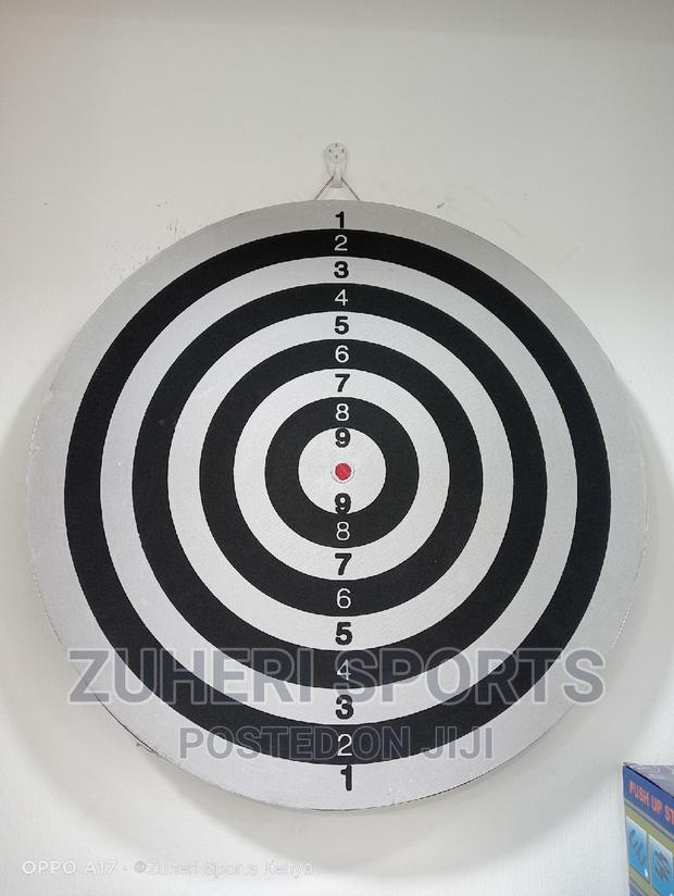 Double Sided Dart Board With Steel Darts - thumbnail 2