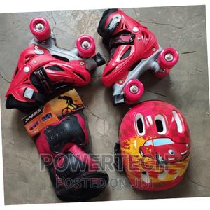 Four Wheel Full Skating Shoe- Red'hi - main view