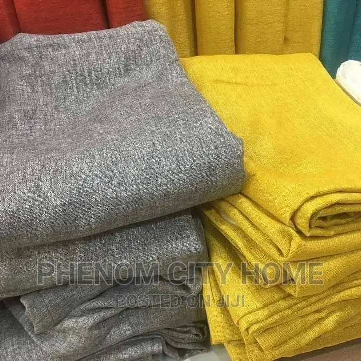 Grey and Yellow Theme Curtains
