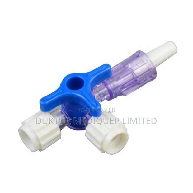 Medical Three Way Stopcock/ 3 Way Luer Lock Valve 1pc - thumbnail 2