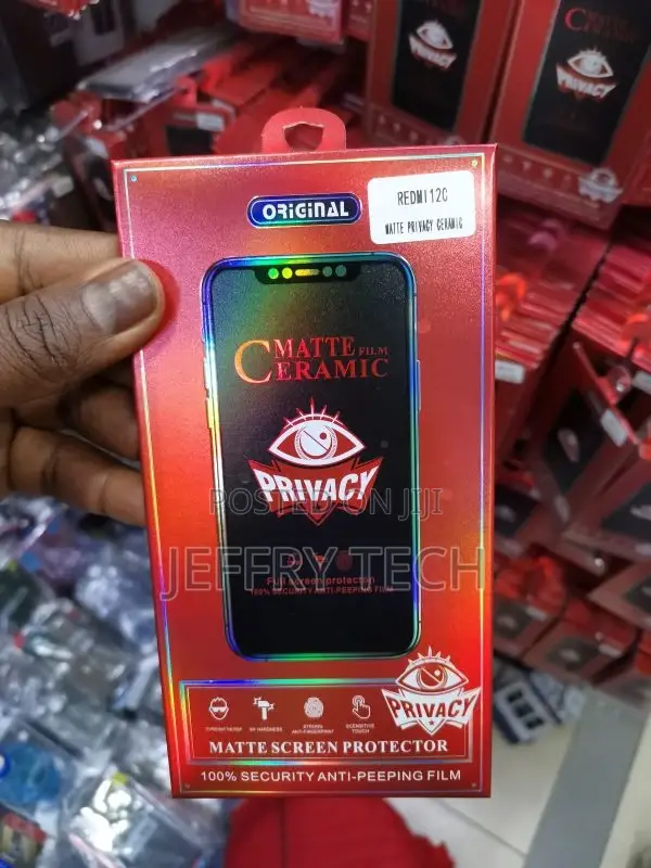 Matte Privacy Ceramic Screen Protector for Redmi 12c/Redmi 1