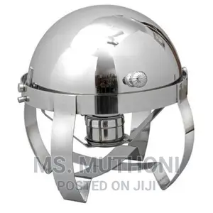 Round Heavy Gauge Stainless Steel Roll Top 5l Chaffing Dish