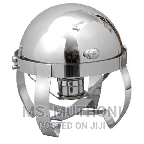 Round Heavy Gauge Stainless Steel Roll Top 5l Chaffing Dish
