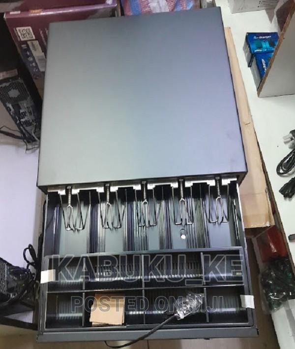 Automatic POS Key-Lock Cash Drawer With 5 Bill Slot - main view