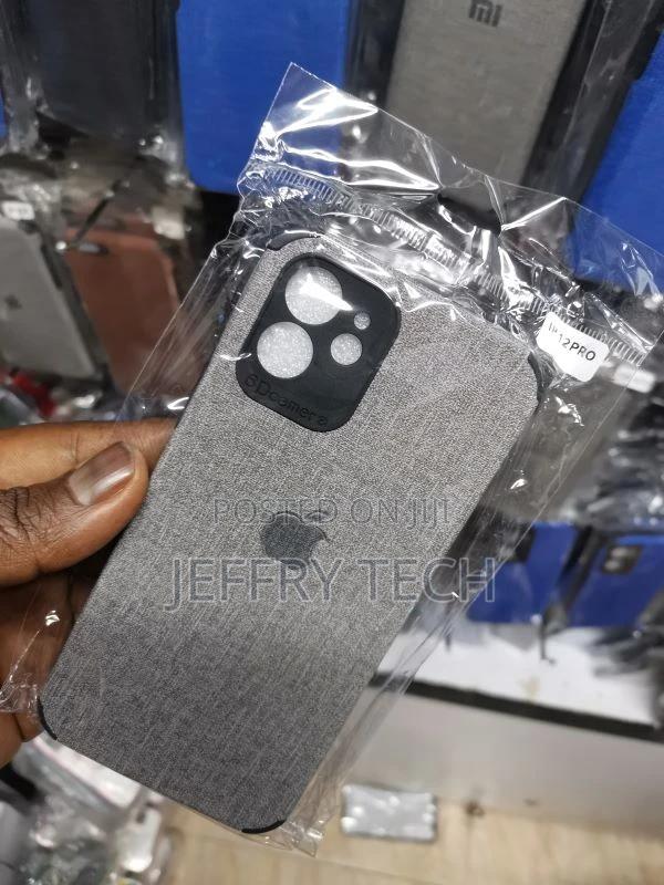 Jeans Back Case for iPhone 12 PRO (Black/Dark - thumbnail 2