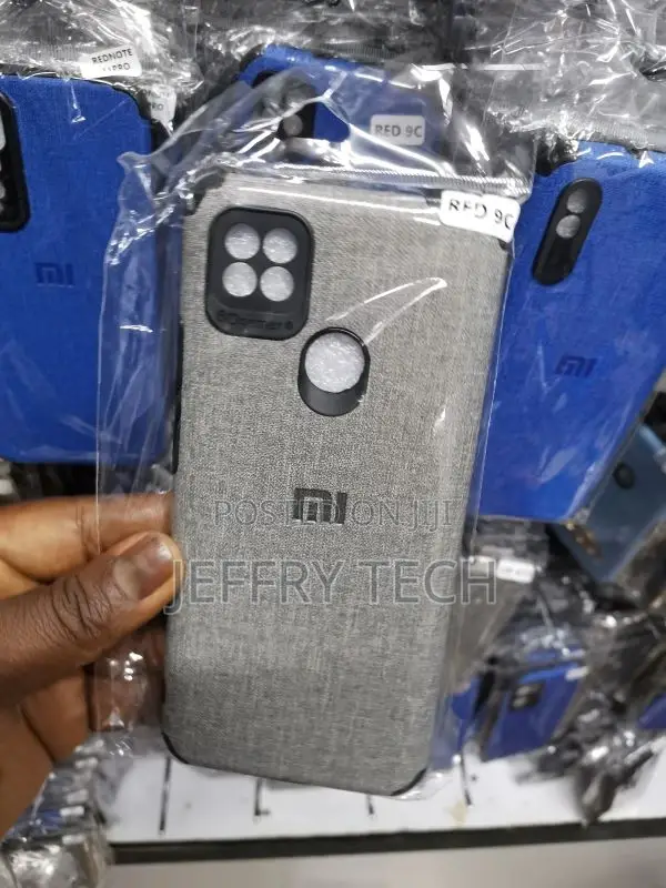 Jeans Back Case for Redmi 9C Gray