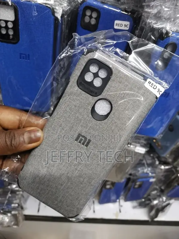 Jeans Back Case for Redmi 9C Gray